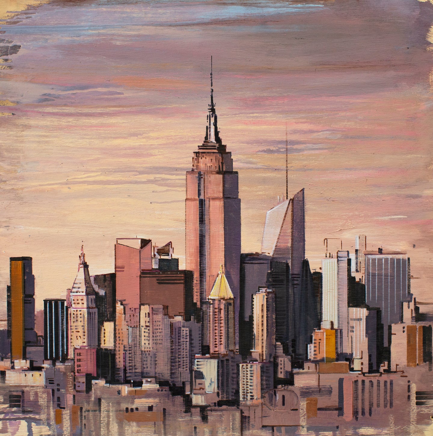 Quadro New York stampa su tela skyline Empire State Building
